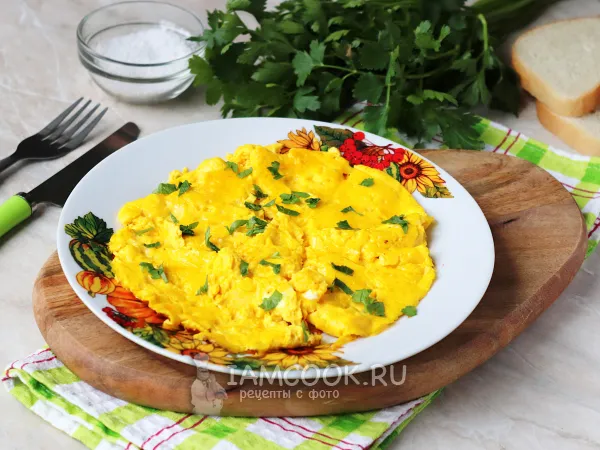 Фото блюда: Омлет из желтков и молока