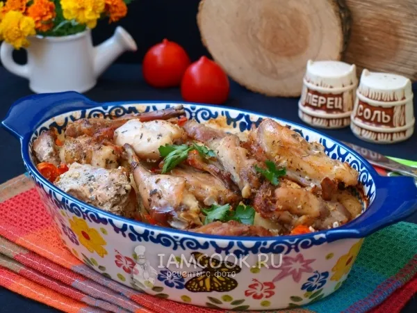 Фото блюда: Кролик с картошкой в духовке