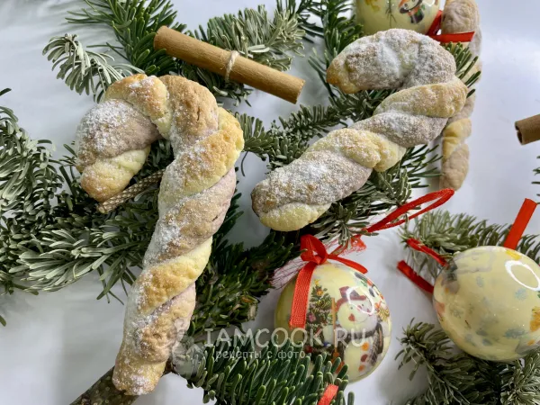 Фото блюда: Печенье «Новогодние трости»