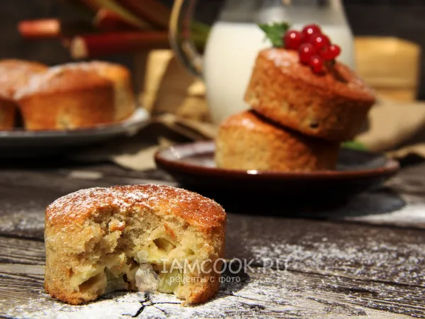 Фото блюда: Кексы с ревенем