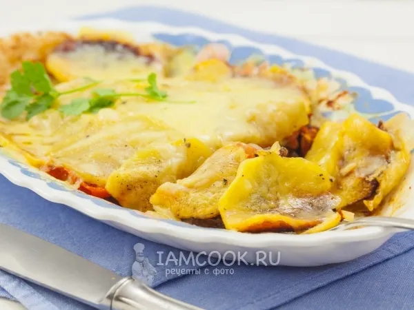 Фото блюда: Мясо по-французски в микроволновке