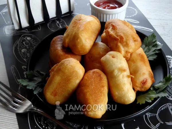 Фото блюда: Сосиски в кляре на кефире