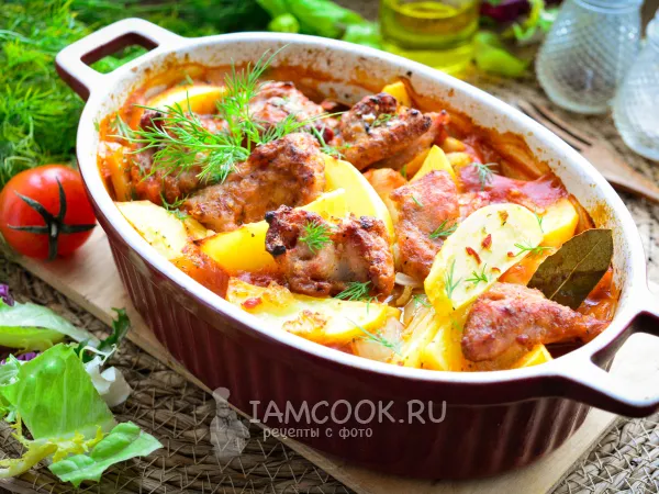 Фото блюда: Жаркое из телятины с картошкой в духовке