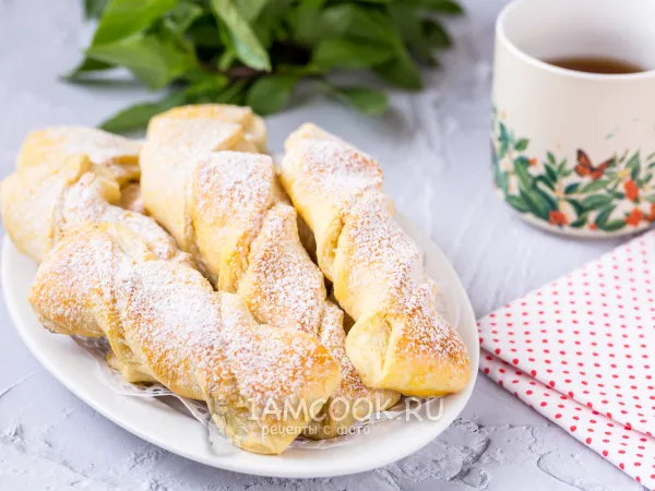 Фото блюда: Творожные завитушки с творогом