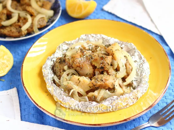 Фото блюда: Филе минтая в соевом соусе в духовке в фольге