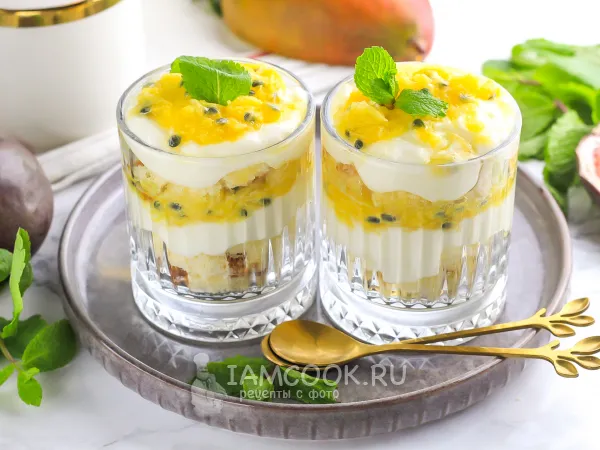 Фото блюда: Трайфл «Манго и маракуйя»