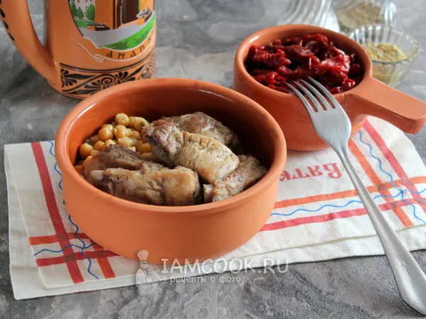 Фото блюда: Нут со свиными ребрышками