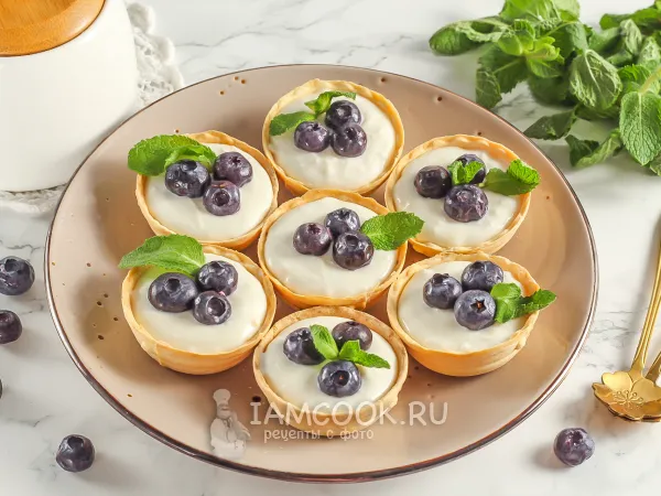Фото блюда: Тарталетки с голубикой