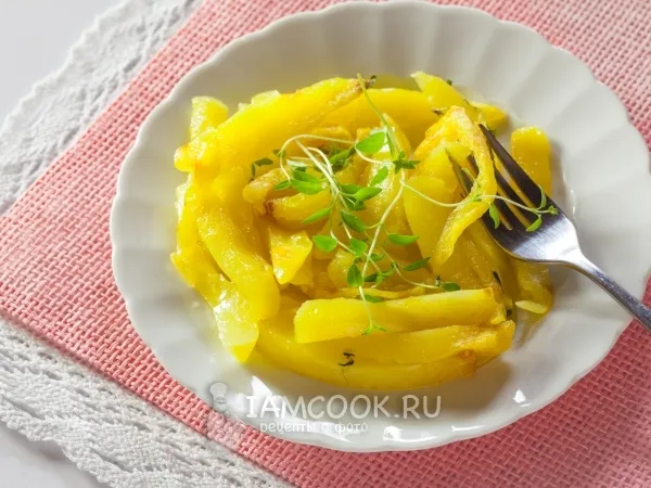 Фото блюда: Жареная картошка в микроволновке