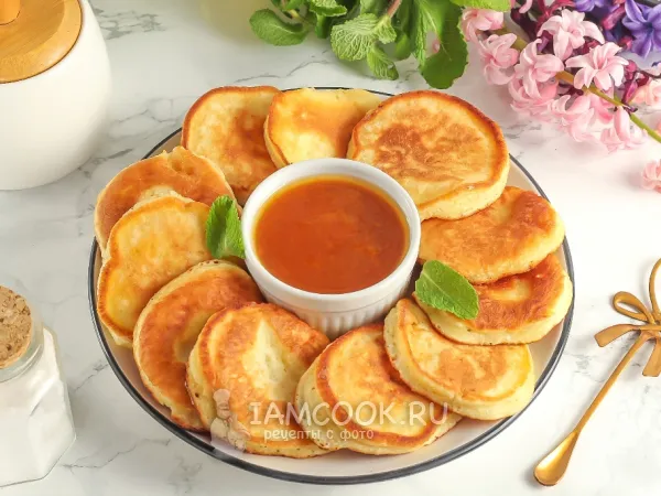 Фото блюда: Оладьи на кефире и молоке