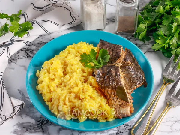 Фото блюда: Рис с куркумой в мультиварке (на гарнир)