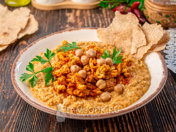 Фото блюда: Пюре из нута с фаршем