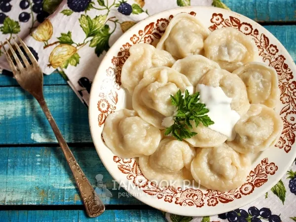 Фото блюда: Сочные пельмени на заварном тесте