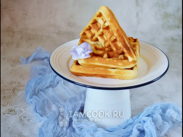 Фото блюда: Вафли на сгущенке