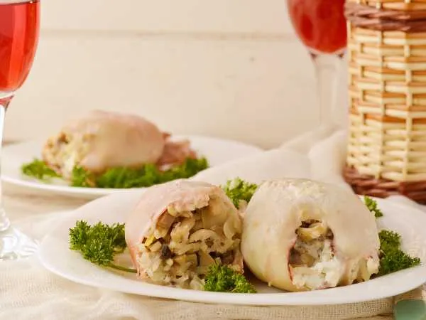 Фото блюда: Фаршированные кальмары в духовке