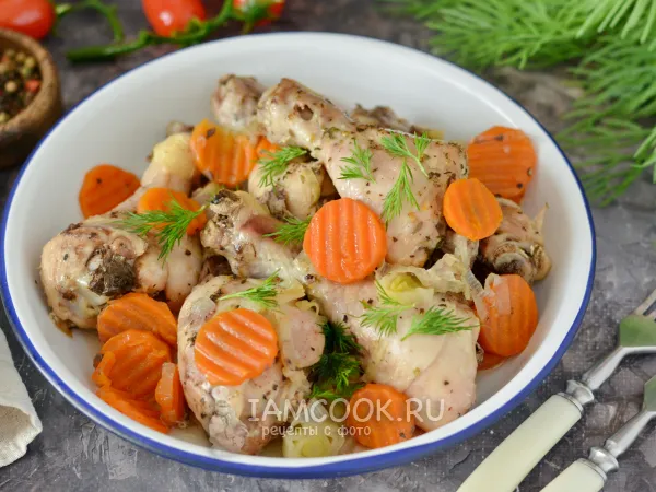 Фото блюда: Куриные голени в духовке ПП