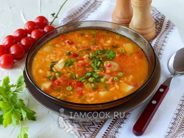 Фото блюда: Постный рисовый суп