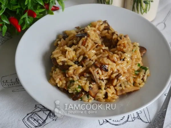 Фото блюда: Ризотто с шампиньонами