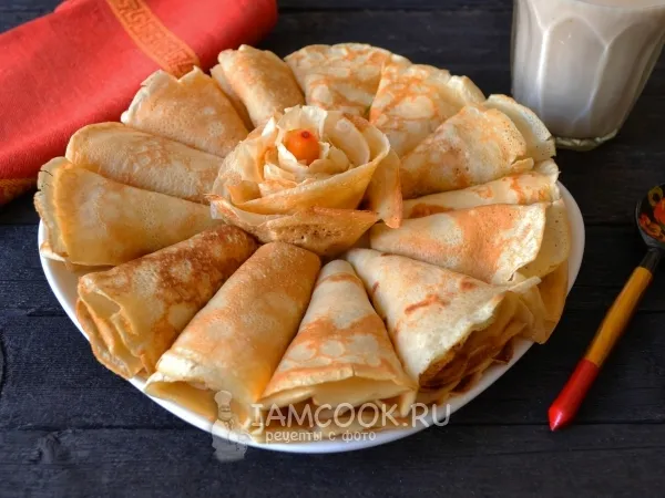 Фото блюда: Блины на топленом молоке