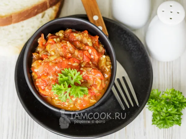 Фото блюда: Баклажанно-перечная икра