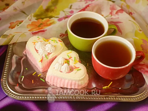 Фото блюда: Муссовое пирожное «Сердце»