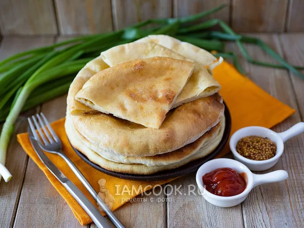 Фото блюда: Хачапури с картошкой и сыром в духовке