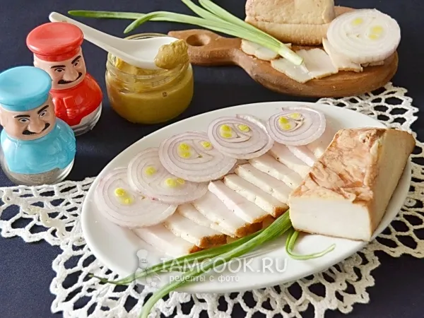 Фото блюда: Сало копченое