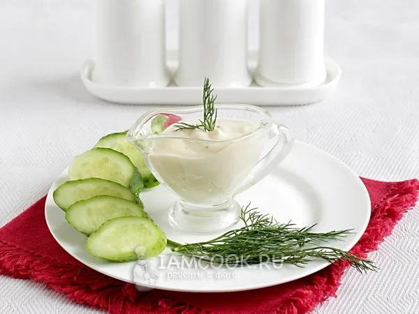 Фото блюда: Соус для салата Цезарь на йогурте