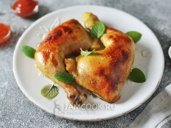 Фото блюда: Куриные окорочка в апельсиновом маринаде в духовке