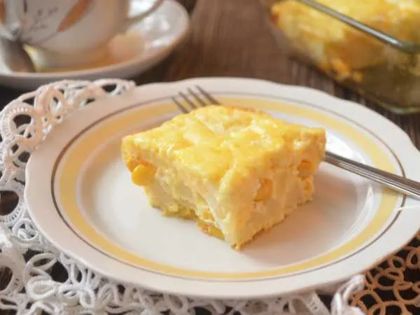 Фото блюда: Омлет с цветной капустой и кукурузой