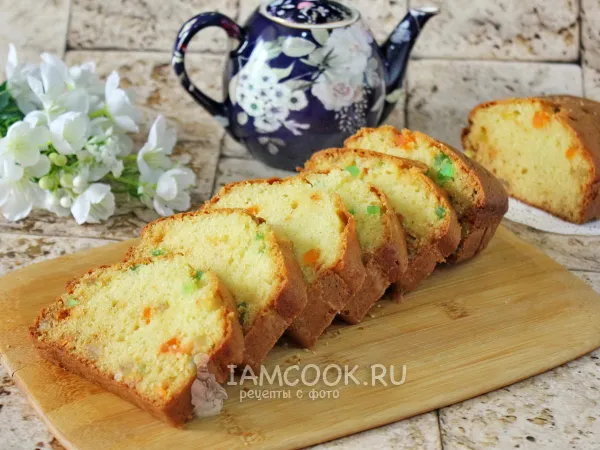 Фото блюда: Постный кекс с цукатами