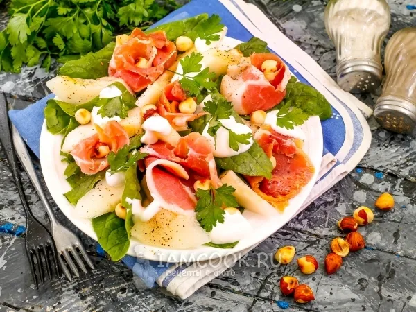 Фото блюда: Прошутто с дыней