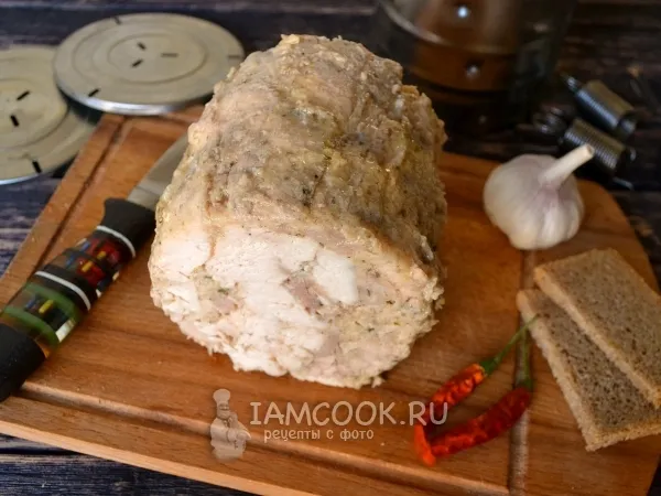 Фото блюда: Ветчина в ветчиннице в мультиварке