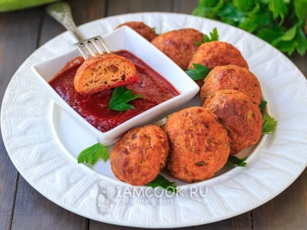 Фото блюда: Кабачки с брынзой в духовке