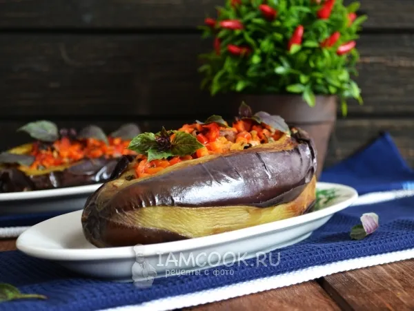 Фото блюда: Баклажаны с бараниной в духовке