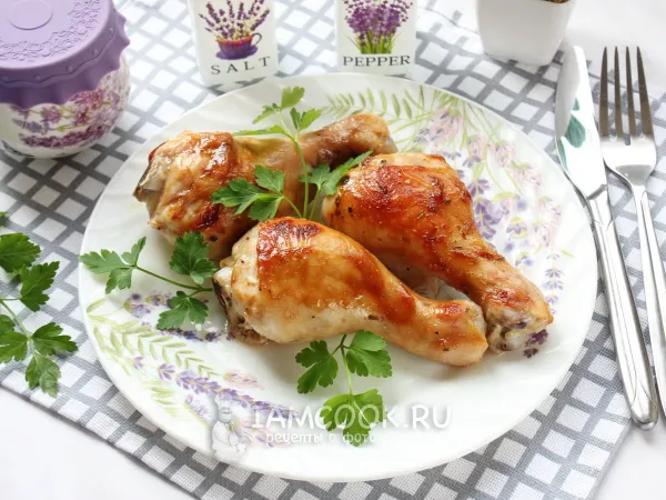 Фото блюда: Куриные голени в соусе терияки в духовке