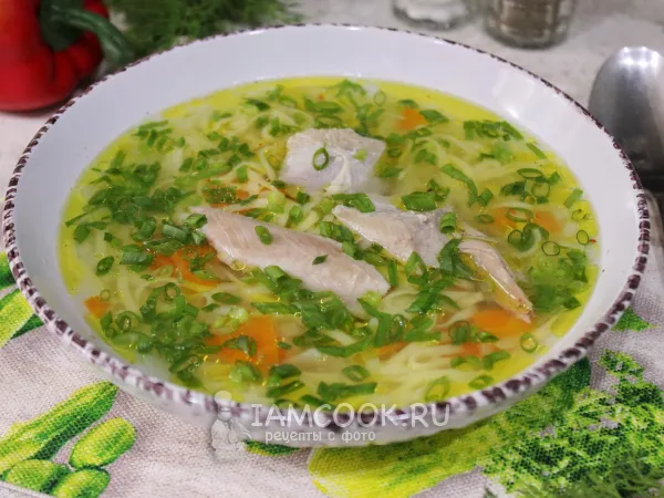 Фото блюда: Суп с индейкой и зеленым луком