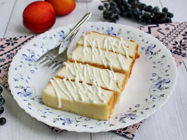 Фото блюда: Творожная запеканка с йогуртом