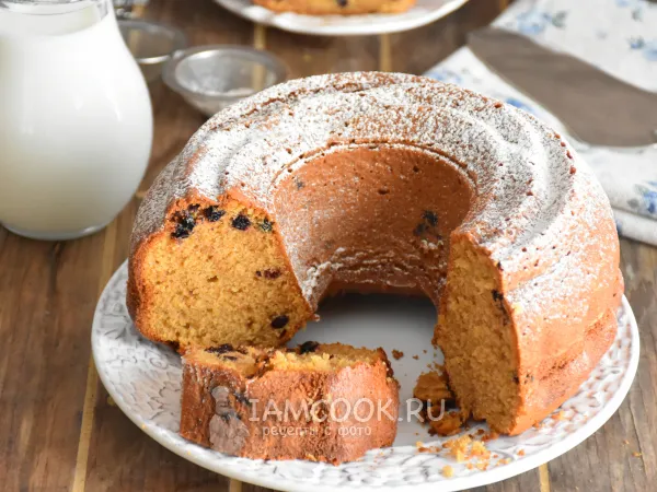 Фото блюда: Кекс на сливках с черникой