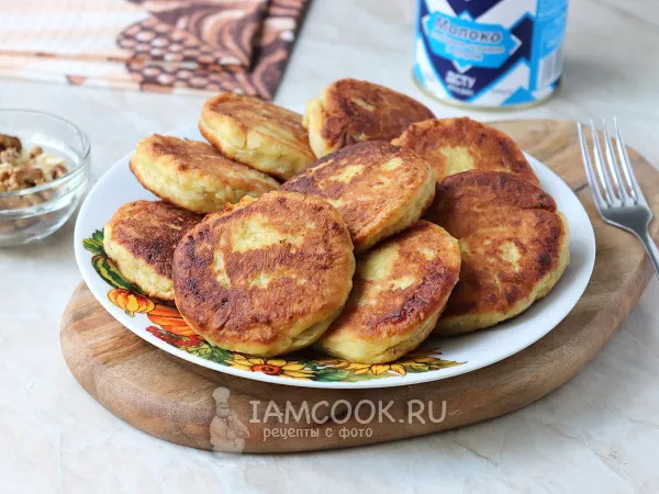 Фото блюда: Сырники с грецкими орехами