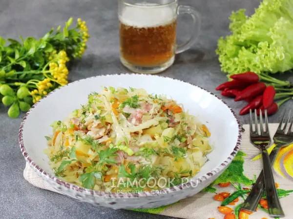 Фото блюда: Тушеная капуста по-баварски