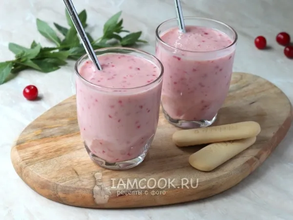 Фото блюда: Смузи с вишней и бананом