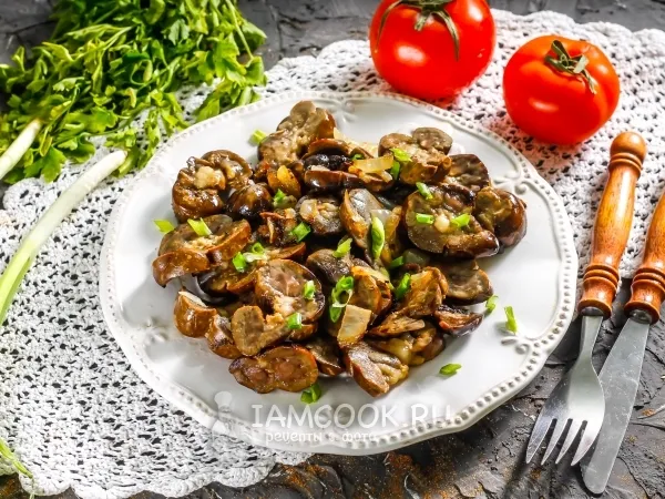 Фото блюда: Жареные говяжьи почки