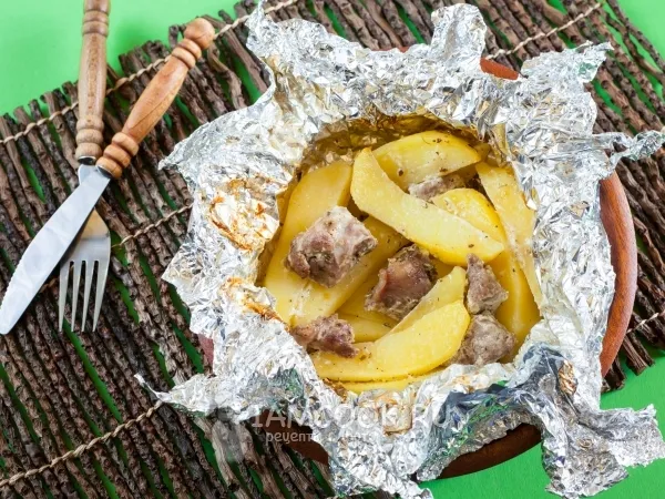 Фото блюда: Баранина с картошкой в духовке