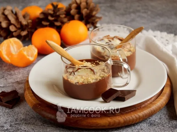 Фото блюда: Горячий шоколад с мороженым