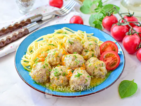 Фото блюда: Фрикадельки в мультиварке с подливкой