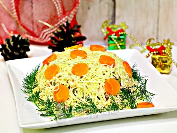 Фото блюда: Салат «Новогодние игрушки»