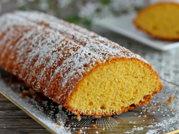 Фото блюда: Кукурузный кекс с полентой