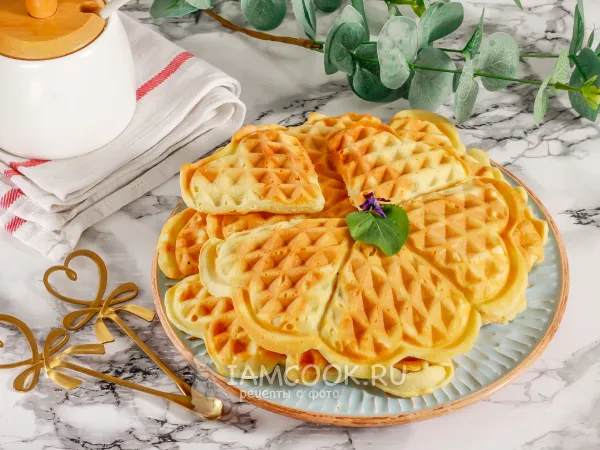 Фото блюда: Мягкие венские вафли как в магазине