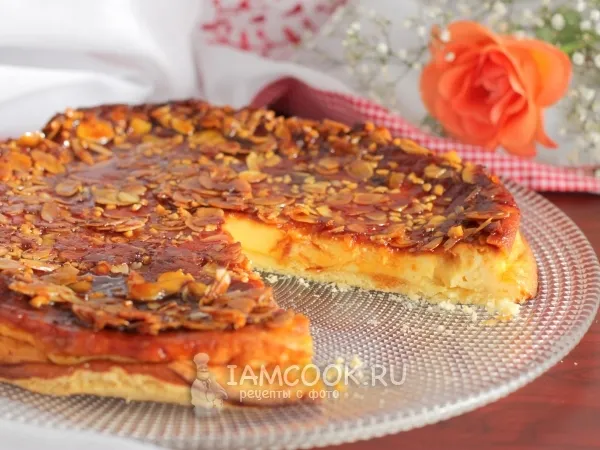 Фото блюда: Пирог творожный с карамелью